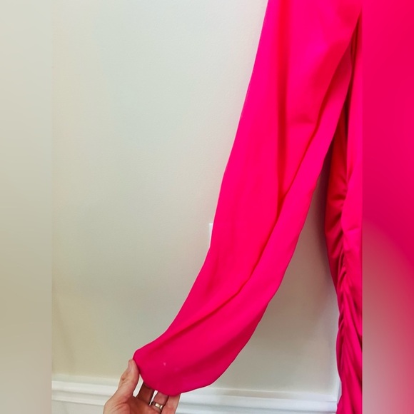 Super cute SHEIN pink tunic/dress with sheer arms size XL tall - Picture 4 of 4